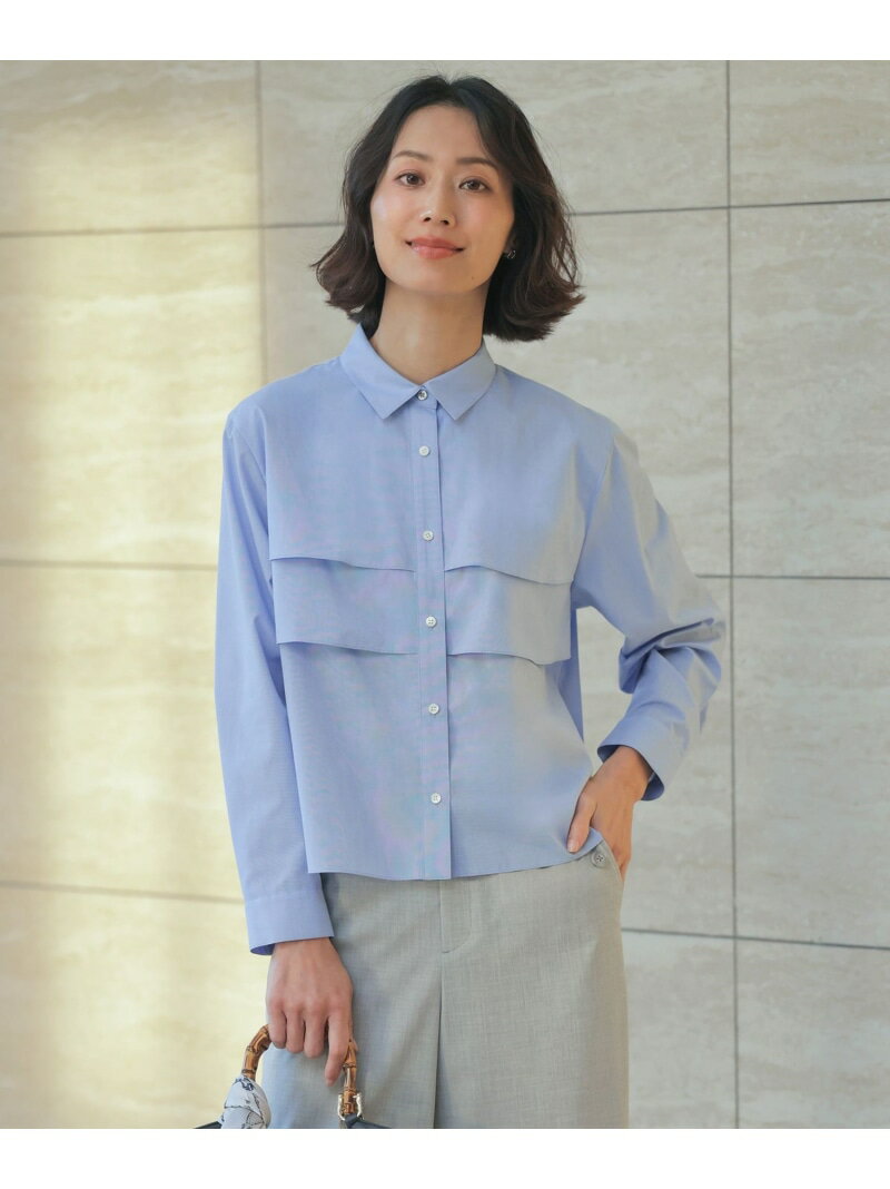 Rakuten - 【WEB限定カラーあり・一枚で着映え】COTTON TEX シャツ ブラウス J.PRESS ジェイプレス トップス シャツ・ブラウス ブルー ピンク【送料無料】[Rakuten Fashion]