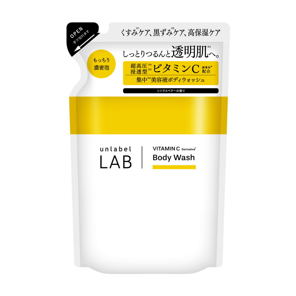 【送料無料】【新商品】アンレーベル ラボ V クリーミーモイスト ボディウォッシュ（詰め替え） 310mL アンレーベルラボ unlabel 日本製 乾燥 集中 公式のサムネイル