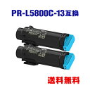 PR-L5800C-13 シアン お得な2個セット エヌイーシー 用 互換 トナー 宅配便 送料無料 (PR-L5800C PRL5800C PR L5800 ...