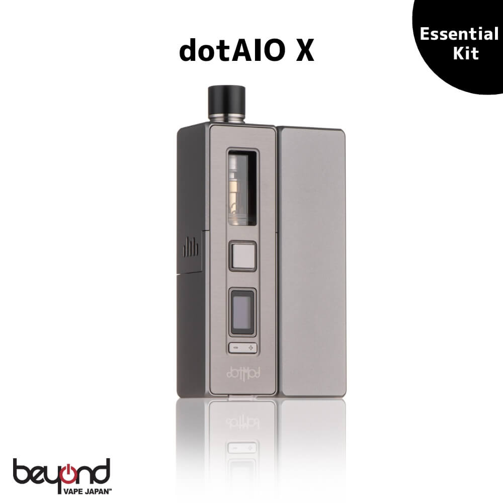 電子タバコ 【DotMod】dotAIO X Essenntial Kit Gunmetal［テクニカル］18650 ドットモッド ドットエーアイオー エックス エッセンシャルキット 最新 電子タバコ デバイス 本体 VAPE オールインワン【レビューで300円クーポン】