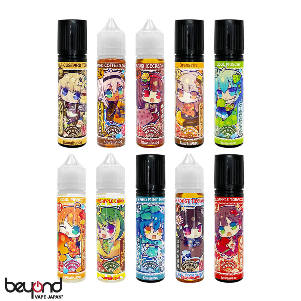 【Kawaii Vape】全10種《デザート》《タバコ》《ドリンク》《メンソール》《フルーツ》国産リキッド 電子タバコ E-Liquid Vape 最新 送..