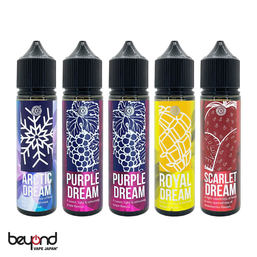 Dream Series 全5種［60ml］フルーツ / メンソール / マレーシア ドリームシリーズ 最新 電子タバコ リキッド E-Loquid VAPE 送料無料