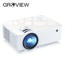 送料無料 Groview T6 プロジェクター|高輝度9000LM 家庭用 1080P対応 天井吊り可|台形補正/内蔵Hi-Fi スマホ/PS5接続|100型ス...