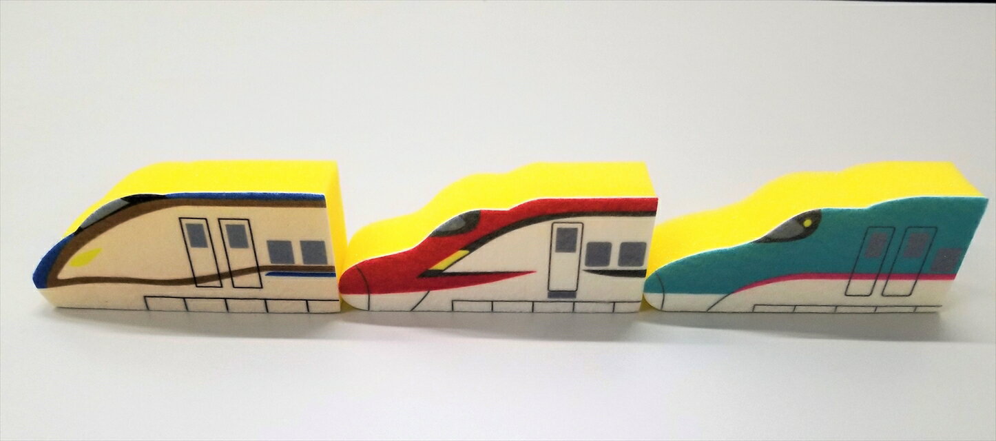 【TA】スポンジ　E5E6E7【新幹線 トレニアート 食器用 3個セット 】