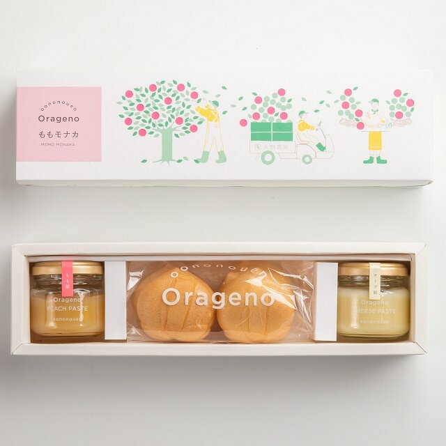 大野農園　ももモナカボックス　送料無料【もなか 最中 もも チーズ餡 スイーツ お取り寄せスイーツ 】のサムネイル