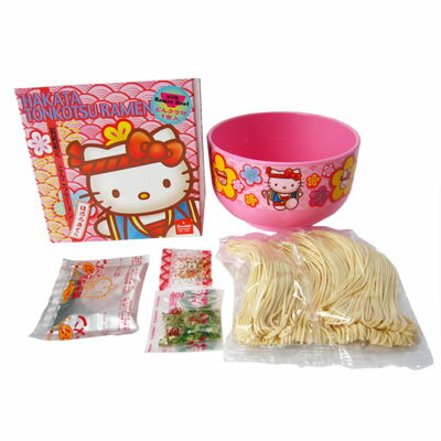 JR九州商事オンラインショップ 九州 ギフト 2023 九州丸一食品 まるいちハローキティとんこつラーメンどんぶり付(1食)【豚骨】I72Z10【福岡土産】【常温】 画像2