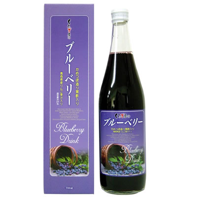 九州 ギフト 2024　福山物産 くろず屋のブルーベリー 710ml ギフト 黒酢 I80A01【常温】