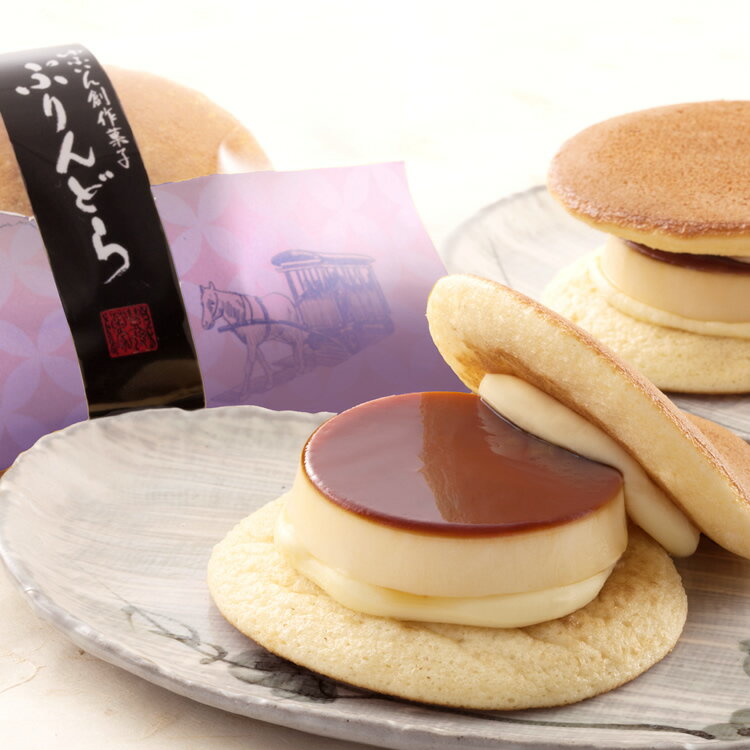 九州 ギフト 2025 由布院 花麹菊家 ゆふいん創作菓子 新ぷりんどら 4個入 ヒルナンデスで石丸謙二郎さんがおすすめ ギフト 大分 由布院土産 贈り物 お土...