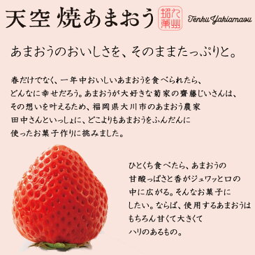 菊家　天空焼あまおう（12個入） あまおう苺使用菓子職人歴69年齋藤じいさんこと東雲齋のこだわりの菓子 大分土産 ギフト 大分 由布院土産 贈り物 お土産 大分県 お取り寄せ 母の日 父の日 御中元 敬老の日 御歳暮 プレゼントI19Z62 常温