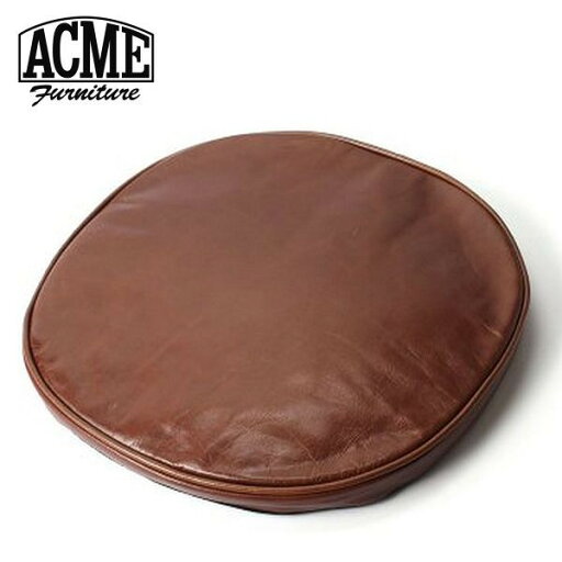 journal standard FurnitureのSEAT CUSHION CHESUNUT レザーシートクッション 丸型 チェスナット 40x3cm インテリア クッション フロアクッション 座布団 ざぶとん(クッション・座ぶとん)