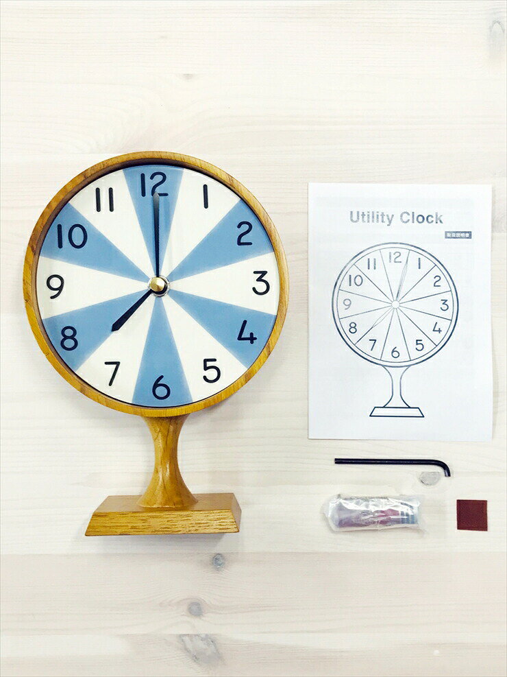 UTILITY CLOCK ユーティリティ セラミック クロック インテリア 時計 置き時計 置時計 卓上 卓上時計 目覚まし時計