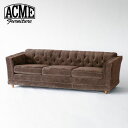 ACME Furniture アクメファニチャー LAKEWOOD SOFA 3P レイクウッド ソファ 3人掛け ダークブラウン 幅214cm コーデュロイソファ 3人掛けソファ インテリア ソファ ソファー リラックスチェア (代引不可)