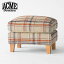 ACME Furniture アクメファニチャー JETTY feather OTTOMAN AC-08 NA ジェティー フェザー オットマン ナチュラル(チェック) オットマン スツール インテリア オットマン スツール 足置き 1人掛け