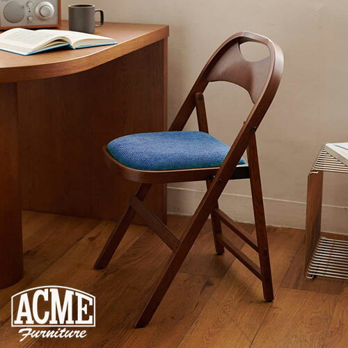 journal standard FurnitureのCULVER CHAIR 2nd Fabric blue ブルー カルバーチェア ファブリック チェア 椅子 インテリア イス 椅子 リビング 折りたたみイス 折りたたみ椅子(代引不可)(チェア・椅子)