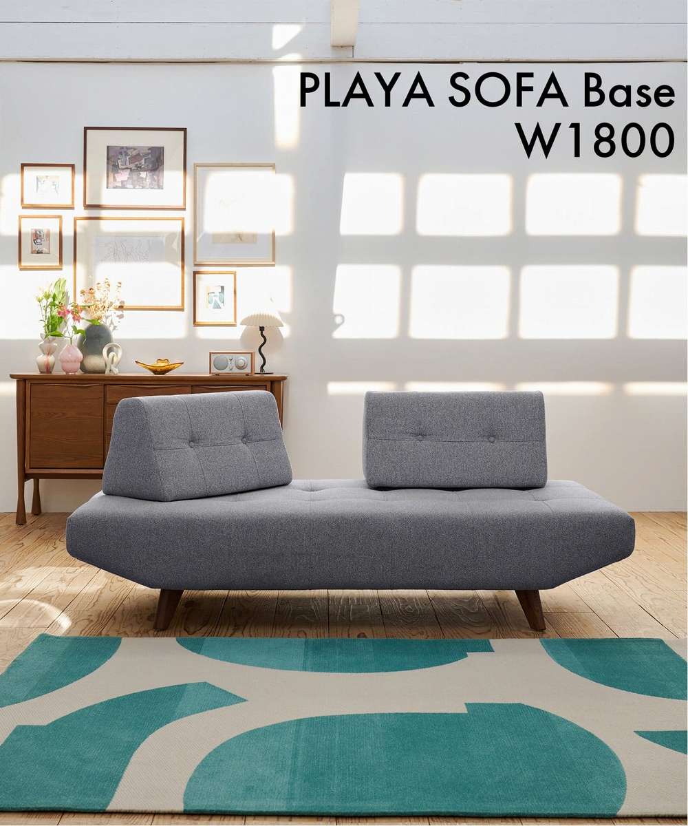 JOURNAL STANDARD FURNITURE  PLAYA SOFA W1800 Base(GRY) プラヤソファ W1800 ベース グレー アイランドソファ シンプルデザイン 幅180cm ソファ リビング