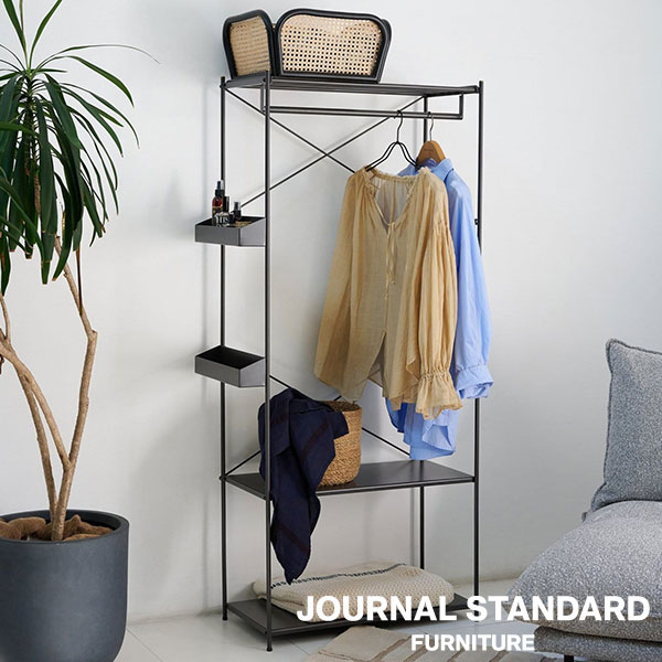 journal standard FurnitureのJOURNAL STANDARD FURNITURE  HOLTE HG SHELF charcoal ホルテ ハンガーシェルフ チャコール 収納 オープンラック(リビング収納)