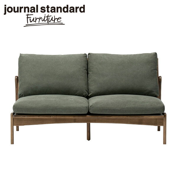 journal standard Furniture ジャーナルスタンダードファニチャー COLTON SOFA D：フレームブラウン×カバーカーキ コルトン ソファ フレームブラウン×カバーカーキ ソファ ソファー 2人掛け【送料無料】