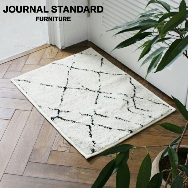 journal standard FurnitureのJOURNAL STANDARD FURNITURE  SIDI BATH MAT シディー バスマット 50x70cm ホワイト 家具 ラグ ラグマット マット ラグカーペット カーペット インテリア ラグ(ラグ・マット)