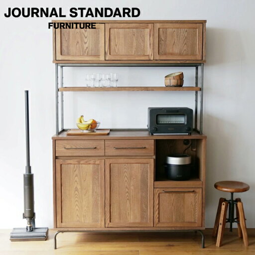 JOURNAL STANDARD FURNITURE  TIVERTON KITCHEN BOARD L ティバートン キッチンボード L 幅120cm 食器棚 キッチンボード キッチン収納 インテリア 収納 (代引不可)