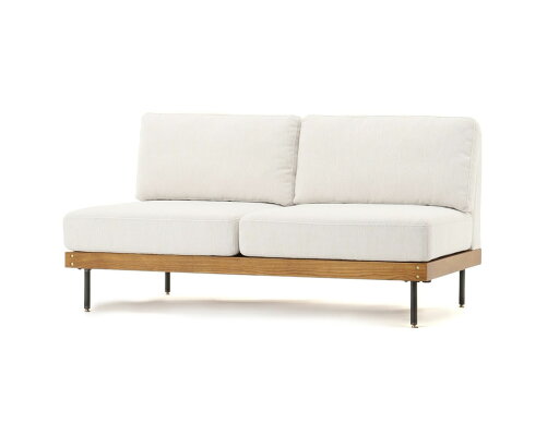 JOURNAL STANDARD FURNITURE  LILLE SOFA 2P WH リル 2人掛けソファ ホワイト 幅130cm ソファ アームレス ローソファ 二人掛け インテリア ソファ ソファー