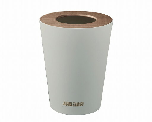 JOURNAL STANDARD FURNITURE  JSF ROUND TRASH CAN GY 【TOWER / タワー×JSF】 蓋付きトラッシュカン グレー ゴミ袋が見えない 限定カラー(代引不可)