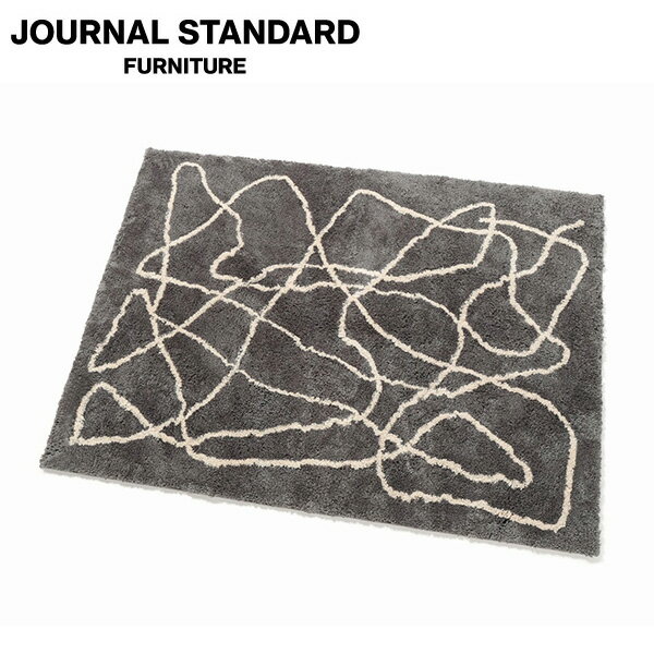 楽天JOURNAL STANDARD FURNITUREJOURNAL STANDARD FURNITURE ジャーナルスタンダードファニチャー FERNERO RUG 120x160 GY フェルネロ ラグ 120×160cm グレー ラグ ラグマット マット ラグカーペット カーペット【送料無料】