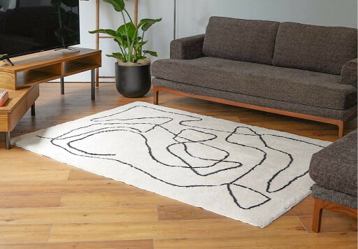 レビューでマルシェバッグプレゼント JOURNAL STANDARD FURNITURE  FERNERO RUG 140x200 NA フェルネロ ラグ 140×200cm ナチュラル ラグ ラグマット マット ラグカーペット カーペット