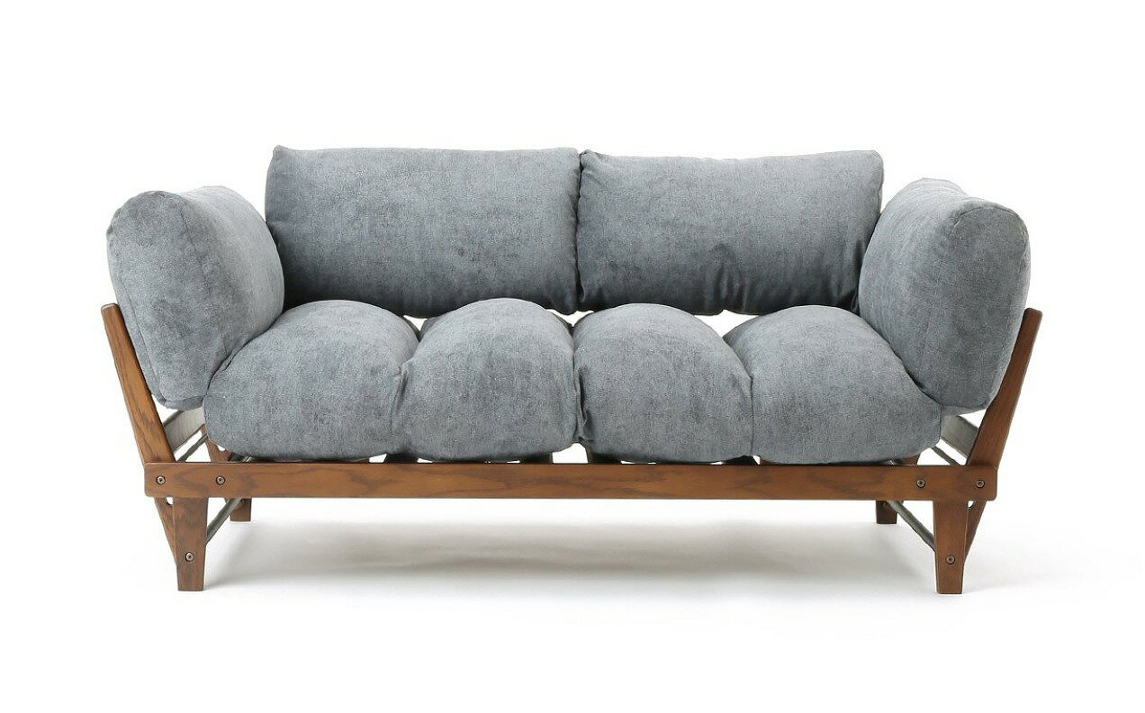 JOURNAL STANDARD FURNITURE  ALVESTA SOFA BLG アルベスタ ソファ ブルーグレー 幅157~208cm アーム リクライニングソファ ソファベッド 2~3人掛け ソファ レビューでマルシェバッグプレゼント