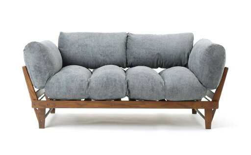 レビューでマルシェバッグプレゼント JOURNAL STANDARD FURNITURE  ALVESTA SOFA BLG アルベスタ ソファ ブルーグレー 幅157~208cm アーム リクライニングソファ ソファベッド 2~3人掛け ソファ