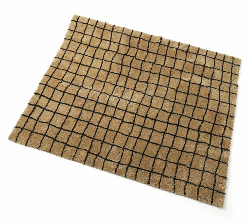 JOURNAL STANDARD FURNITURE  GRID RUG CM 200×250cm グリッド ラグ 200×250cm キャメル ラグ ラグマット マット ラグカーペット カーペット