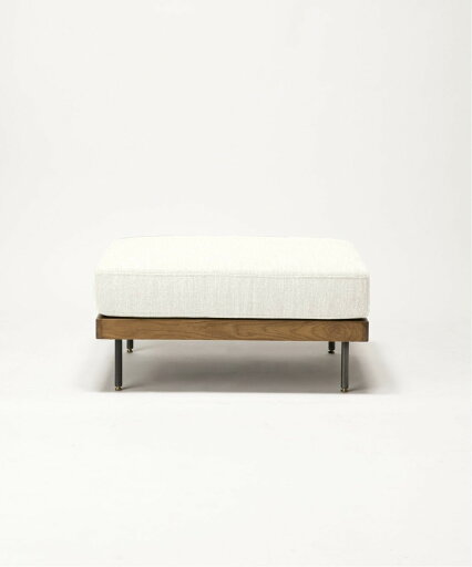 JOURNAL STANDARD FURNITURE  LILLE OTTOMAN WH リル オットマン ホワイト スツール チェア クッション 足置き 1人掛け おしゃれ sofa モダン リビング ソファ