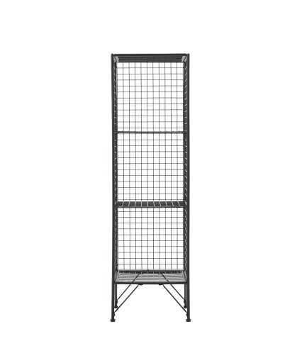 JOURNAL STANDARD FURNITURE  PAXTON MESH RACK 3 GRID パクストン メッシュラック 3グリッド ラック 棚 オープンラック 3段 スチール 黒 おしゃれ 収納