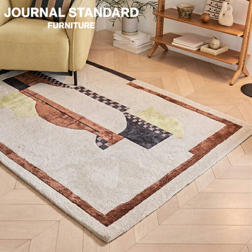 journal standard FurnitureのJOURNAL STANDARD FURNITURE  VISALIA RUG 120x160 ヴァイセリア ラグ 120x160 ヴィンテージ モダン(代引不可)(ラグ・マット)