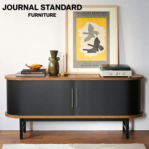 journal standard FurnitureのJOURNAL STANDARD FURNITURE ANOR SIDE BOARD black  アノール サイドボード ブラック 収納 収納家具 リビング収納 テレビ台 ローボード 棚 テレビラック TV台(代引不可)(テレビ台)