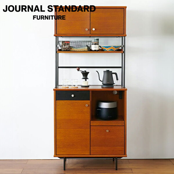 JOURNAL STANDARD FURNITURE HABITAT KITCHEN BOARD-S ジャーナルスタンダードファニチャー ハビタ キッチンボード S 収納 収納家具 キッチン収納 食器棚 キッチンボード レンジ台 キッチンラック(代引不可)