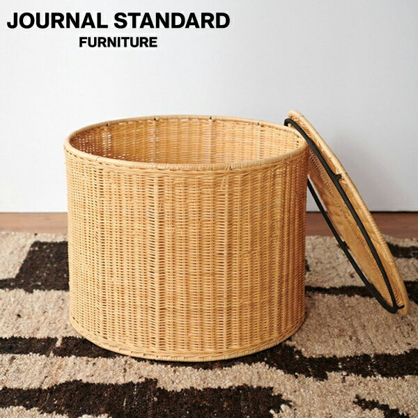 journal standard FurnitureのJOURNAL STANDARD FURNITURE ROTIN STORAGE STOOL  ロティン ストレージ スツール チェア チェアー いす イス 椅子 リビング デザインスツール(代引不可)(チェア・椅子)