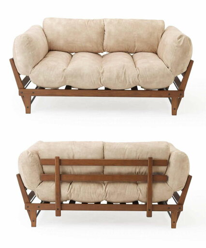 JOURNAL STANDARD FURNITURE  ALVESTA SOFA 2ND VELVET BE アルベスタ ソファ ベルベット ベージュ アームリクライニング 2~3人掛け ベルベット生地(代引不可)