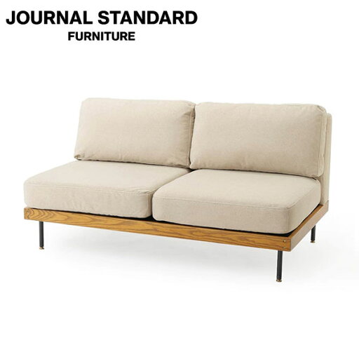 journal standard FurnitureのJOURNAL STANDARD FURNITURE  LILLE SOFA 2P 25AW Fabric IVORY 25AWアイボリー リル ソファ 2人掛け 25AW ファブリック アイボリー(代引不可)(ソファ)