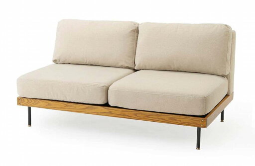 JOURNAL STANDARD FURNITURE  LILLE SOFA 2P 25AW Fabric IVORY 25AWアイボリー リル ソファ 2人掛け 25AW ファブリック アイボリー(代引不可)