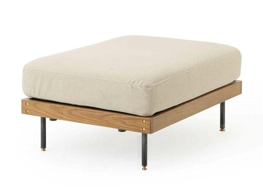 JOURNAL STANDARD FURNITURE  LILLE OTTOMAN 25AW Fabric IVORY 25AWアイボリー リル オットマン 25AW ファブリック アイボリー(代引不可)