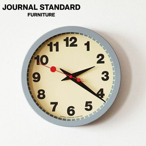 journal standard FurnitureのJOURNAL STANDARD FURNITURE  BOLD FONT WALL CLOCK ボールド フォントウォールクロック壁時計 壁掛け 時計(代引不可)(インテリア雑貨)