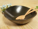 【訳あり アウトレット】30cm 楕円ボウル LL ブラック 2200cc わけあり 大きい 大鉢 大容量 おうちカフェ 黒 陶器 洋食器 サラダボウル 業務用 パーティー 食器 即納