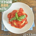 うすかる 白磁 22cm 七〇 丸皿 皿 丸 プレート パスタ皿 白 ホワイト 絵付け用 ポーセラーツ サラダ 美濃焼 和食器 国産 日本製 陶器 軽い 軽量 ...