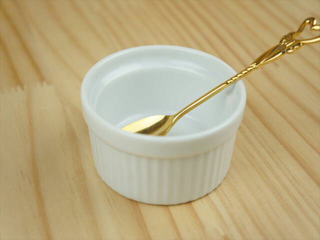 7.9×3.7cm 切立3吋スフレ ココット ミニ 小さい プチ おしゃれ 小鉢 ソース入れ 薬味入れ カフェ 白磁 白 洋食器 業務用 食器 食洗器対応 ラッピング不可のサムネイル