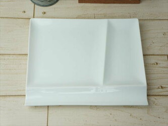 miyama深山ミヤマ24cmイゾラパレットプレートLランチプレート仕切りプレート皿食器白磁ポーセリンアート陶器