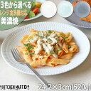 さざなみ sazanami 24皿 24.2 3cm 520g 3色から選べる 美濃焼 丸皿 中皿 カレー皿 パスタ皿 平皿 サラダ ケーキ皿 しのぎ模様 日本製 和食器 小田陶器 インスタ映え 器 食器 陶器 食洗器対応 …