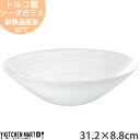 【楽天スーパーSALE 10%OFF 割引商品】イマージュ ガラス 31.2×8.8cm 丸 ボウル トルコ製 大きい 中鉢 大鉢 サラダ オードブル 夏 涼し...