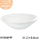 イマージュ ガラス 31.2×8.8cm 丸 ボウル トルコ製 大きい 中鉢 大鉢 サラダ オードブル 夏 涼しい 食器 かわいい インスタ映え 北欧 北欧風 カフェ 業務用 光洋陶器 ラッピング不可