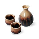 美濃焼 食器 ギフト BOX入 黄彩釉 酒器揃 300cc 8.5×12cm 50cc 4.5×4cm 酒器 SAKE ITEM 徳利 盃 アワサカ 陶器 日本製 おしゃれ かわいい 夫婦 記念品 お祝い 引っ越し祝い 誕生日 日本酒 果実酒 プレゼント