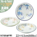 美濃焼 食器 ギフト BOX入 トリオ カレーパスタ皿 600cc 3色SET アクアレル ブルー ピンク イエロー マルサン近藤 陶器 日本製 おしゃれ プレゼント 誕生日 御祝 結婚祝い レンジ対応 食洗機対応